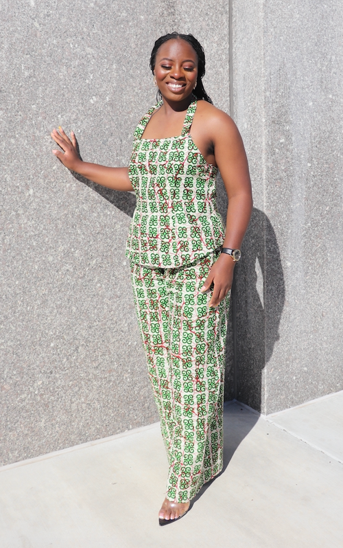 Green Abeni Pants Set