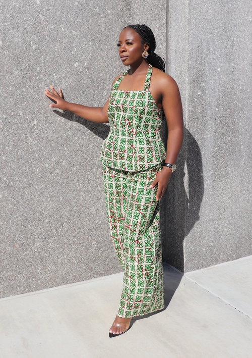 Green Abeni Pants Set